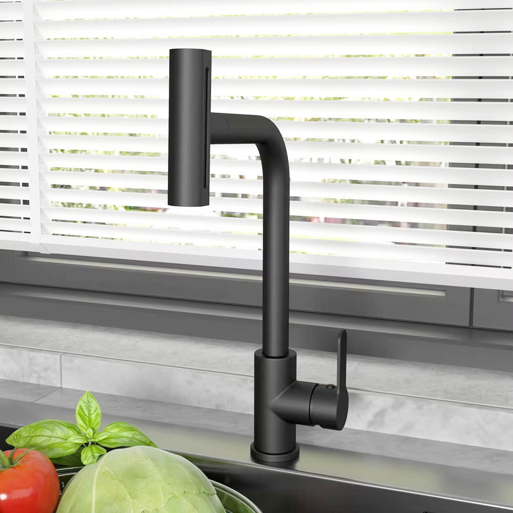 Kitchen Appliances Australia - Black Pull Out Kitchen Sink Faucet