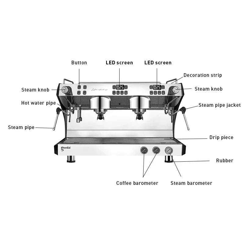 Espresso Machine Semi Auto - Semi Auto Barista Commercial Espresso Maker