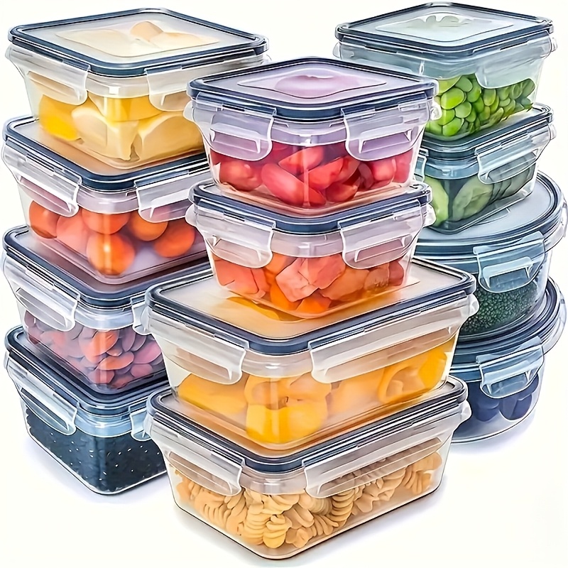 Kitchen Appliances Refrigerators - 8Pcs Set Includes 4 Containers and