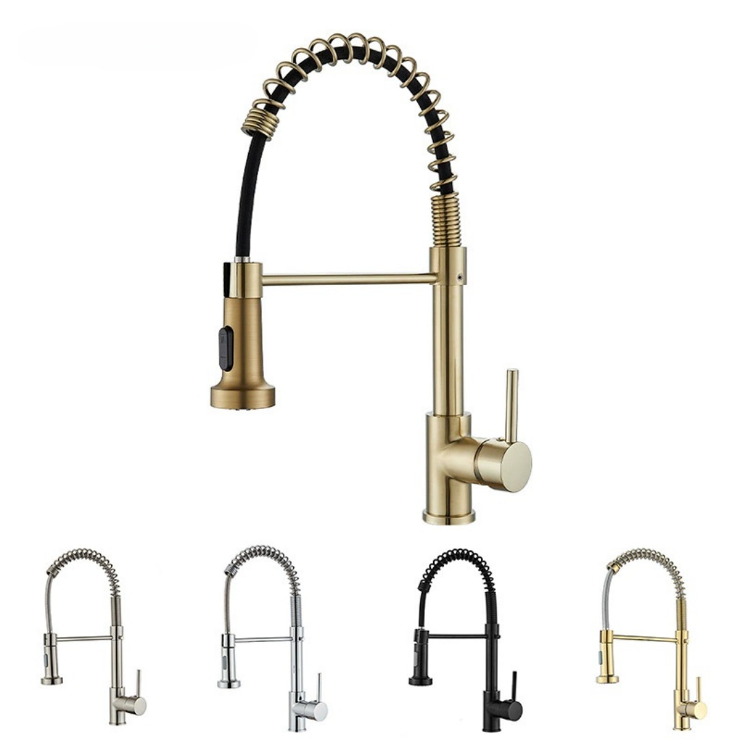 Kitchen Appliances Australia - Brushed Gold Kitchen Faucets Brass Antique