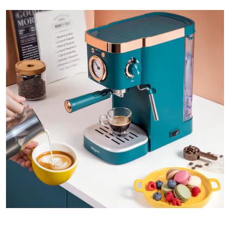 Espresso Machine Semi Auto - home cafe maker 230V1.2L Italian household