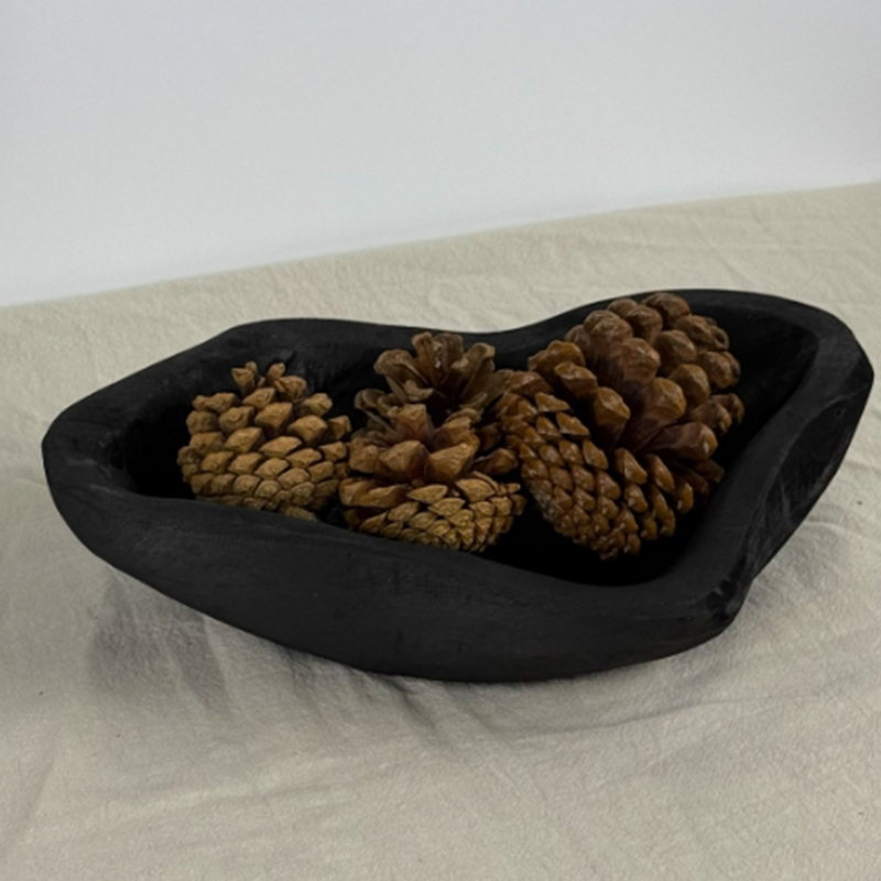Wood Black Storage Tray Deskto - Kitchen Appliances Vintage ulasan dan harga