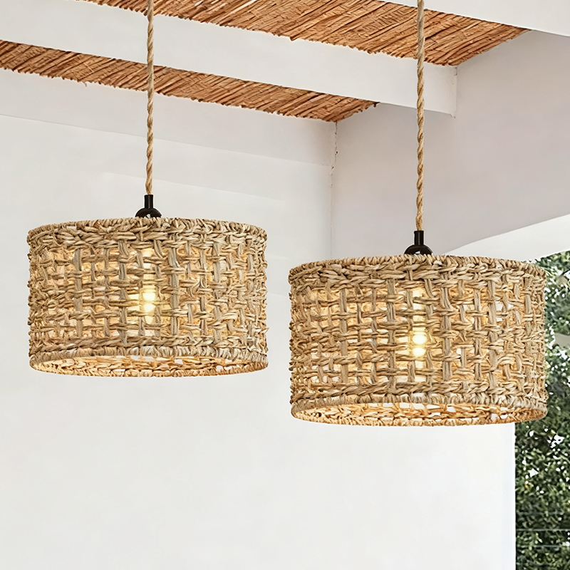 Wicker Rattan Pendant Lamp Tea - Kitchen Appliances Vintage ulasan dan harga