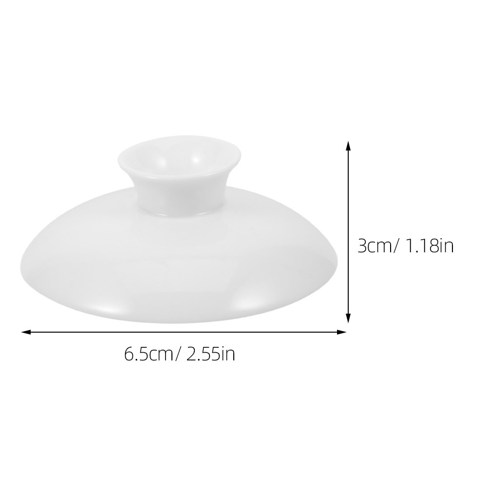 Ceramic Tea Cup Lid White Fini - Kitchen Appliances Vintage ulasan dan harga