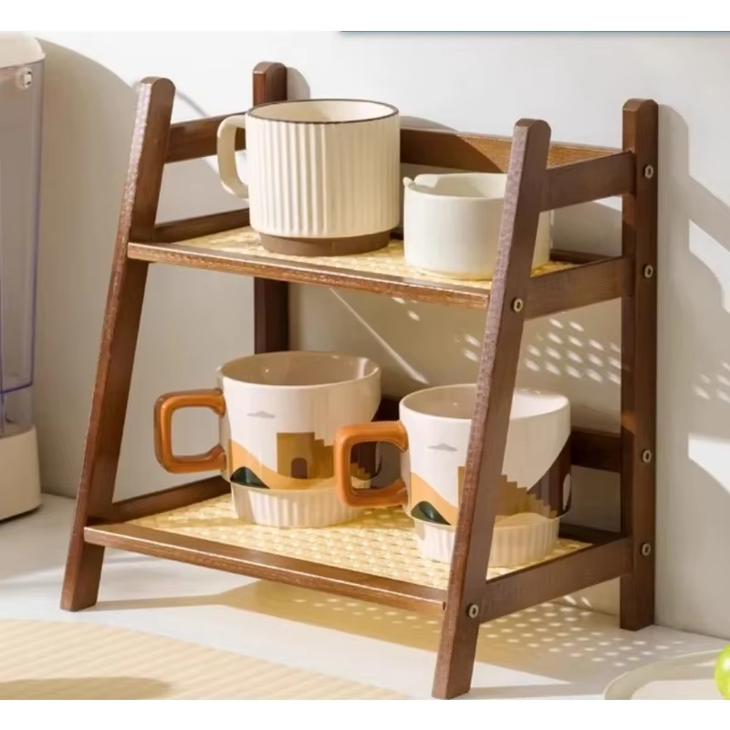 Retro Bamboo 2 Layer Storage R - Kitchen Appliances Vintage ulasan dan harga