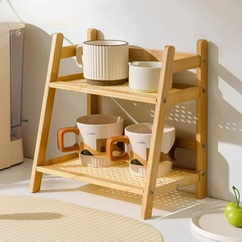 Retro Bamboo 2 Layer Storage R - Kitchen Appliances Vintage ulasan dan harga