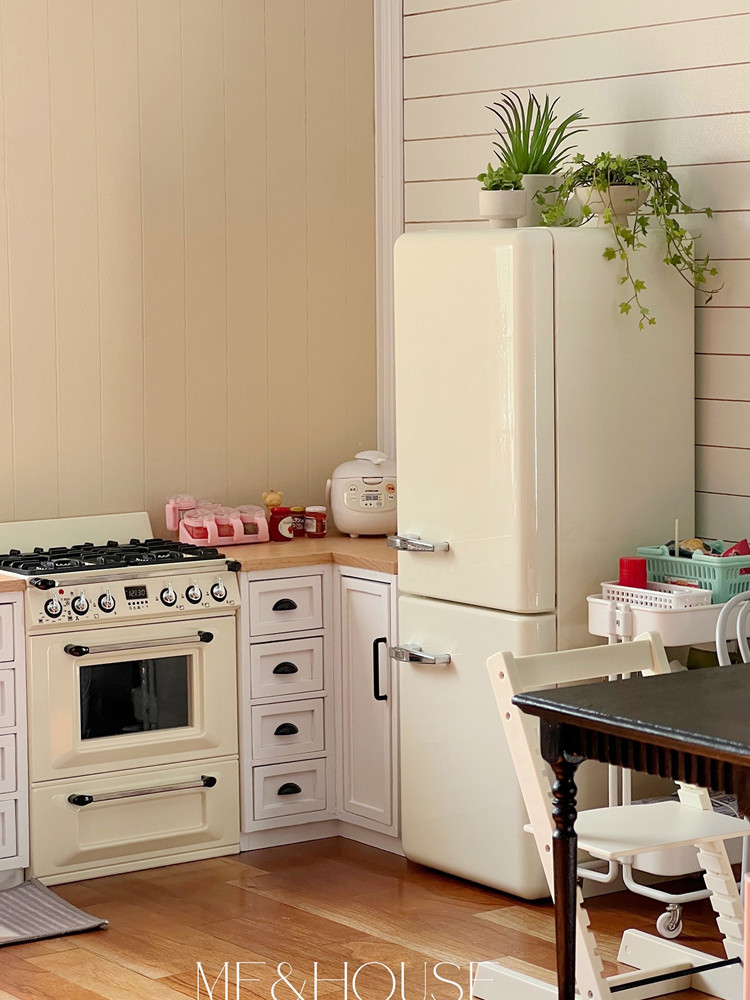 1/6 Doll House Model Furniture - Kitchen Appliances Refrigerators ulasan dan harga