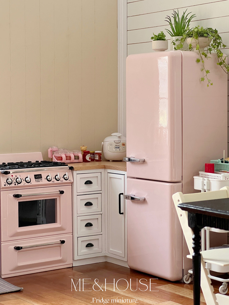 1/6 Doll House Model Furniture - Kitchen Appliances Refrigerators ulasan dan harga