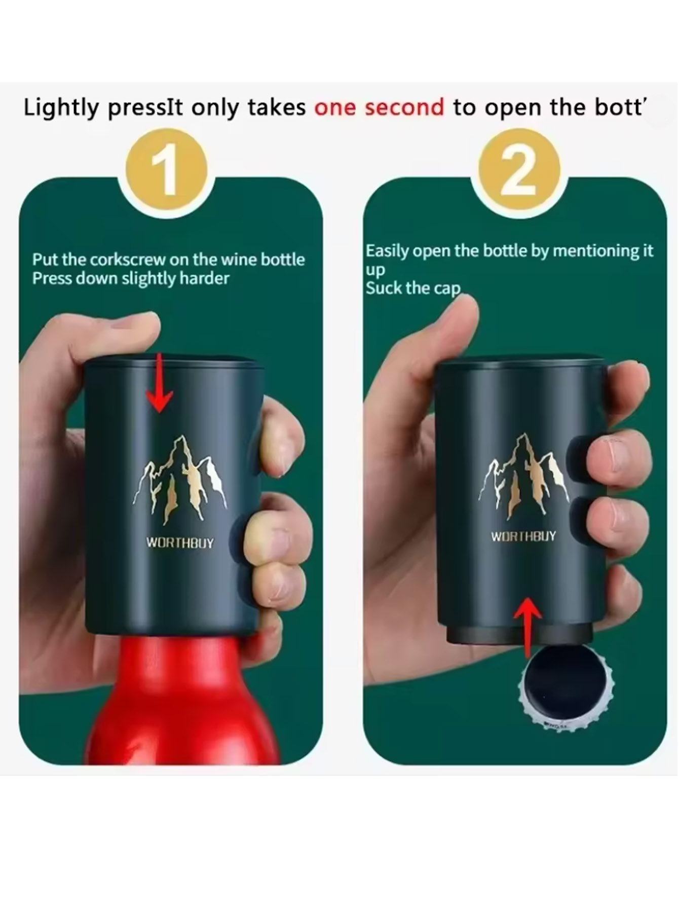 1Pcs Automatic Beer Bottle Ope - Wine Opener Electric ulasan dan harga