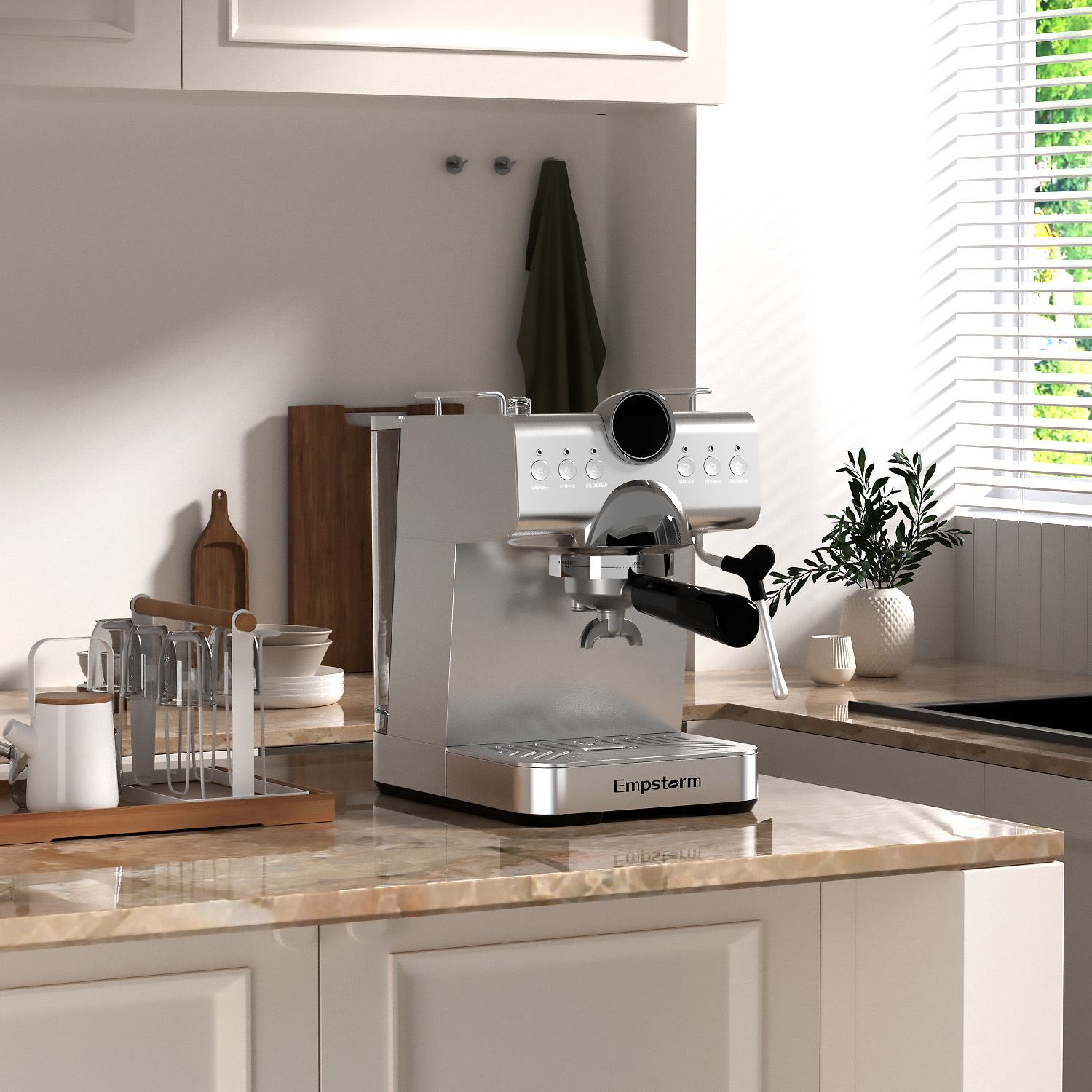 Empstorm CB1  Electric Modern  - Espresso Machine Semi Auto ulasan dan harga