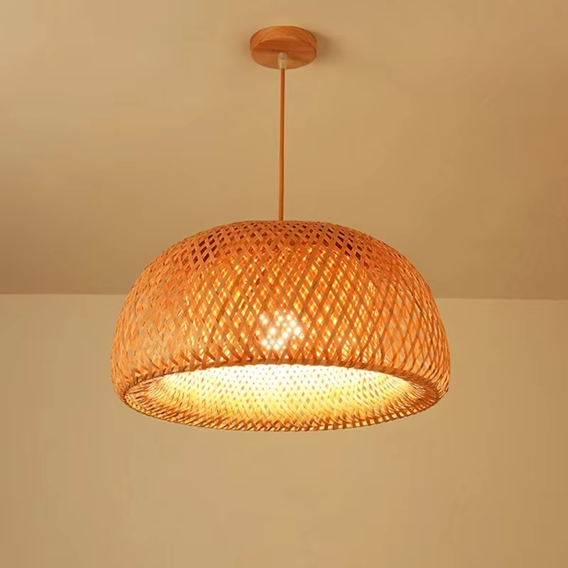 Hand Knitted Bamboo Pendant Li - Kitchen Appliances Vintage ulasan dan harga
