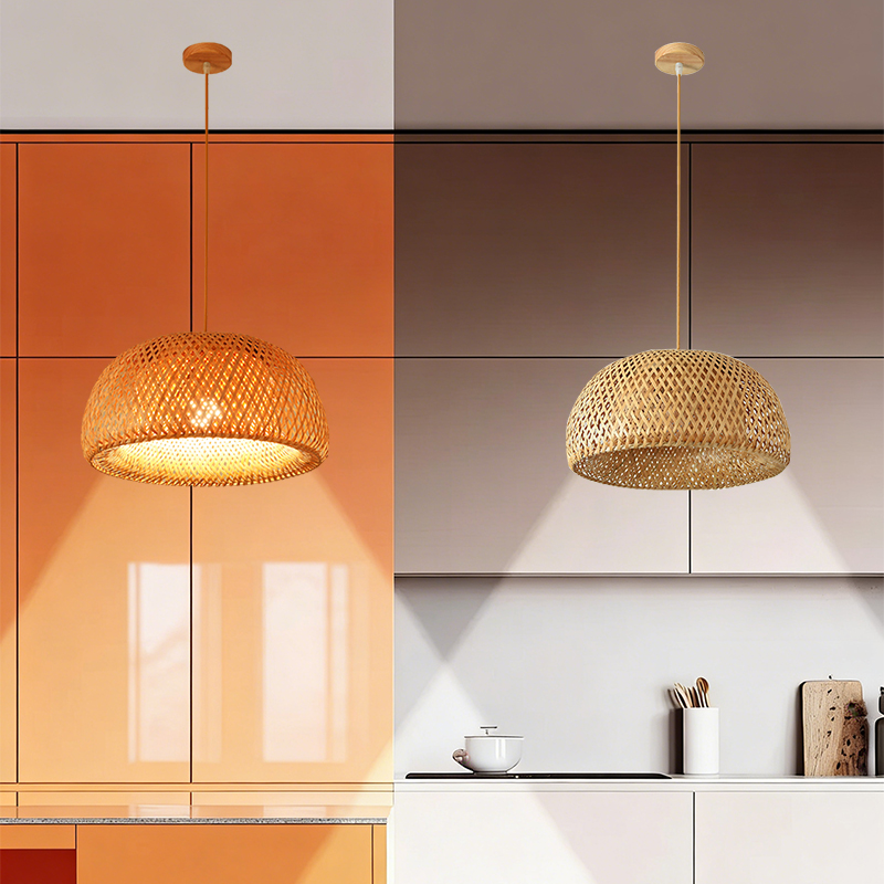 Hand Knitted Bamboo Pendant Li - Kitchen Appliances Vintage ulasan dan harga