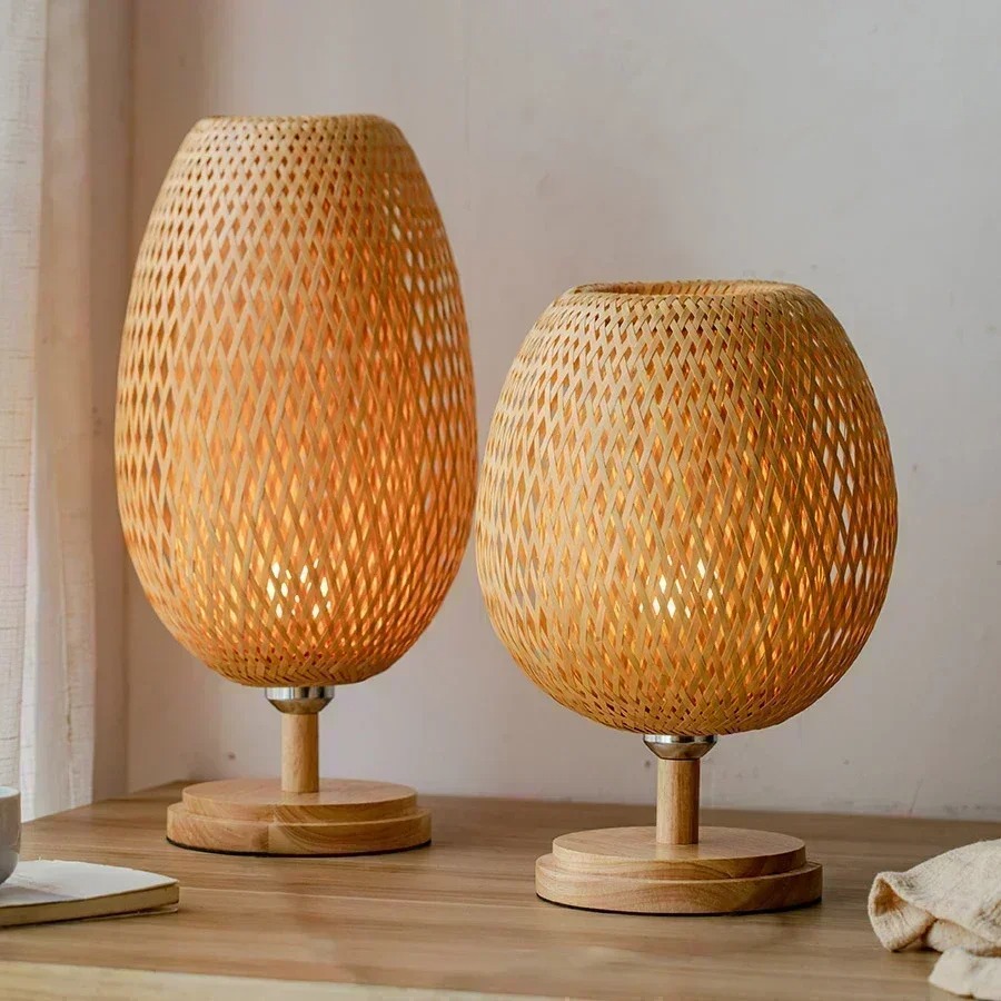 Hand Knitted Bamboo Pendant Li - Kitchen Appliances Vintage ulasan dan harga