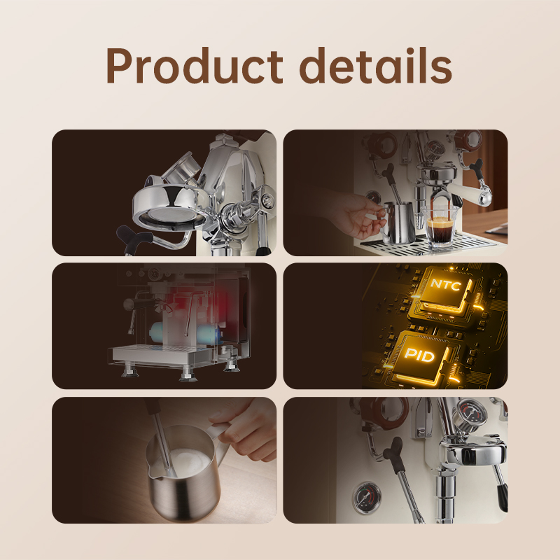 MDK White 58mm Dual Boiler Cof - Espresso Machine Semi Auto ulasan dan harga
