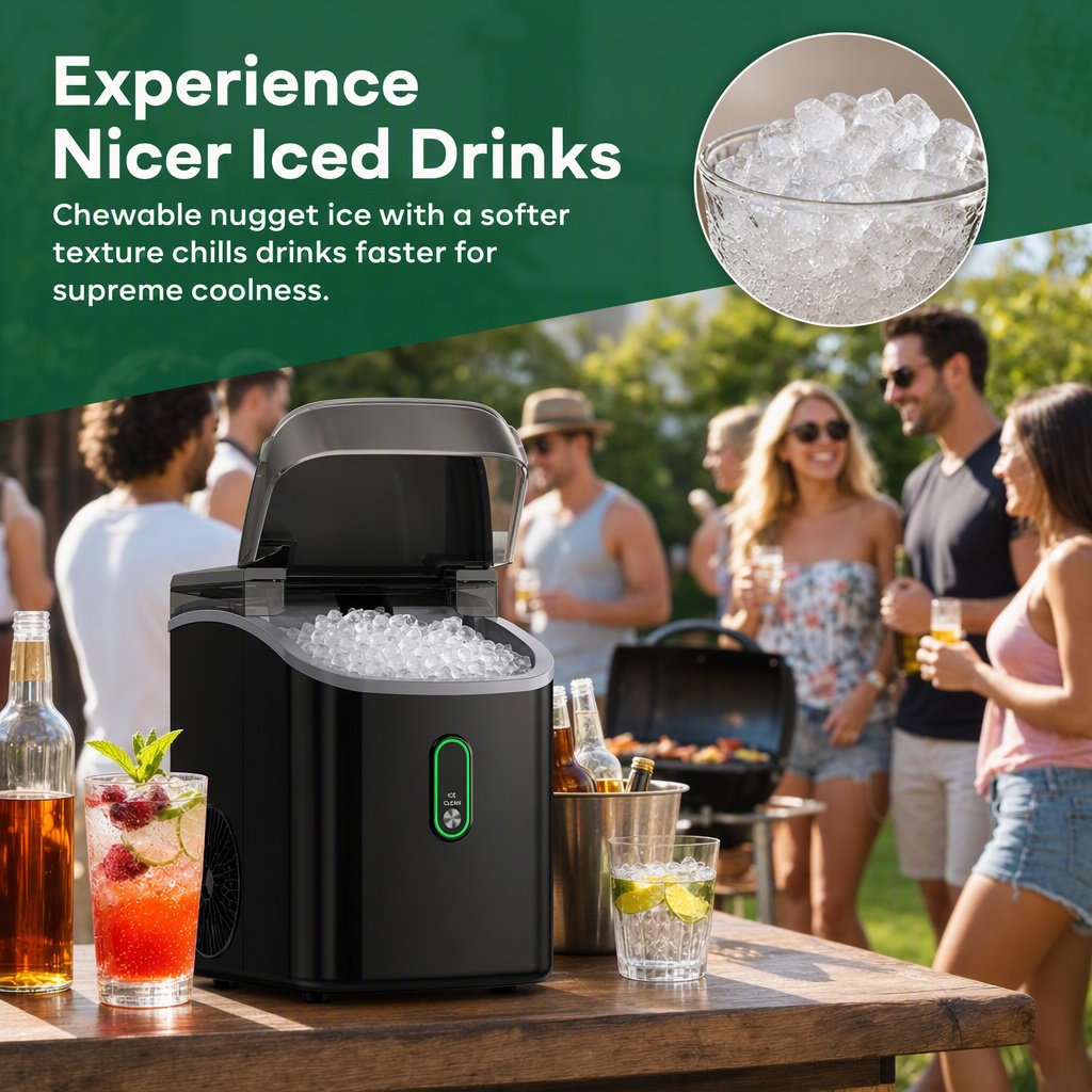 Nugget Ice Makers Countertop w - Kitchen Appliances For Home ulasan dan harga