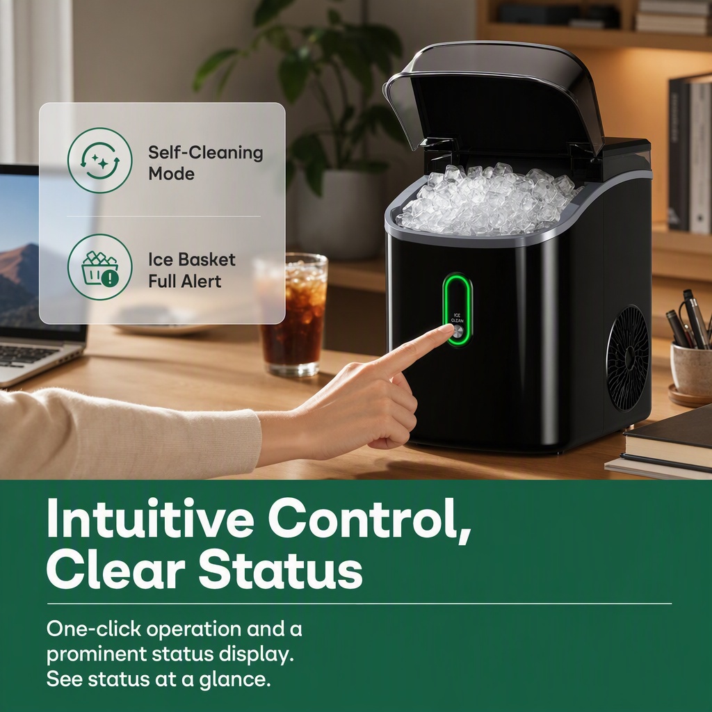 Nugget Ice Makers Countertop w - Kitchen Appliances For Home ulasan dan harga