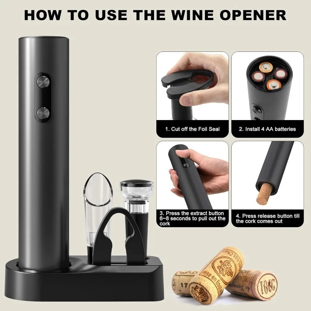 Electric Wine Bottle Opener Se - Wine Opener Electric ulasan dan harga